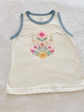 Natural Life Ringer Tank Folk Floral Graphic size Large